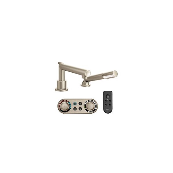 Brushed Nickel Roman Tub Faucet Includes Hand Shower Iodigital Technology